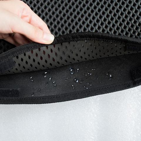 Double-layer cat litter trapping mat