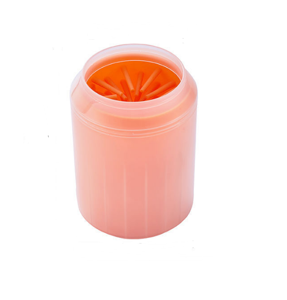 Warm orange paw cleaner